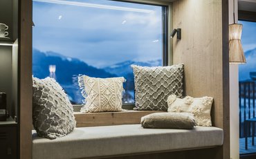 Panorama Restaurant Hotel Margarethenstein Lifestyle Suite im Design Hotel Margarethenstein in Kaprun