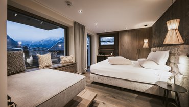 Panorama Restaurant Hotel Margarethenstein Weitblick Suite im Design Hotel Margarethenstein im Salzburger Land