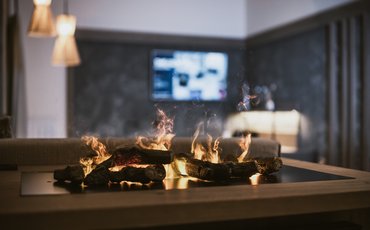 Relax Lounge in der Top of M Deluxe Suite im Hotel Margarethenstein