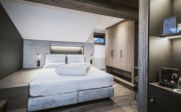 Panorama Restaurant Hotel Margarethenstein Top of M Suite mit Sauna im Design Hotel Margarethenstein