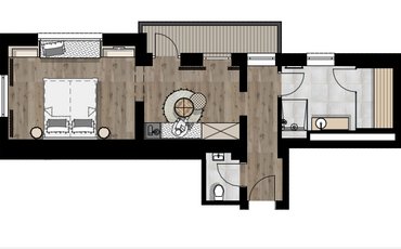 Grundriss der Margarethenstein Suite